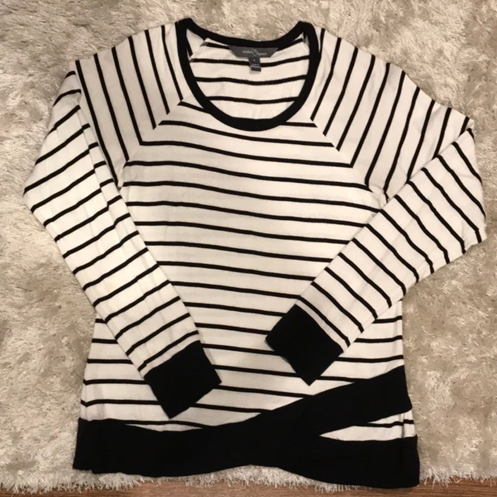 Market & Spruce striped sweater; size Small